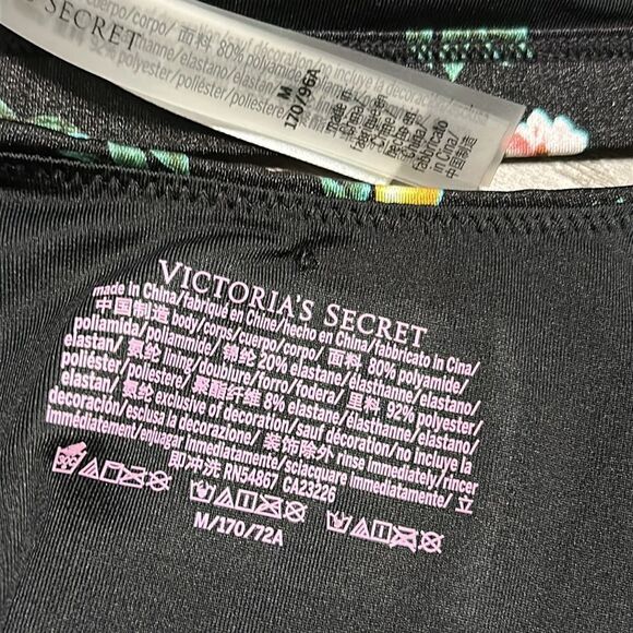 Victoria’s Secret Brazilian Cut‎ Black Lemon Two Piece Bikini Swimsuit Medium - Picture 14 of 14